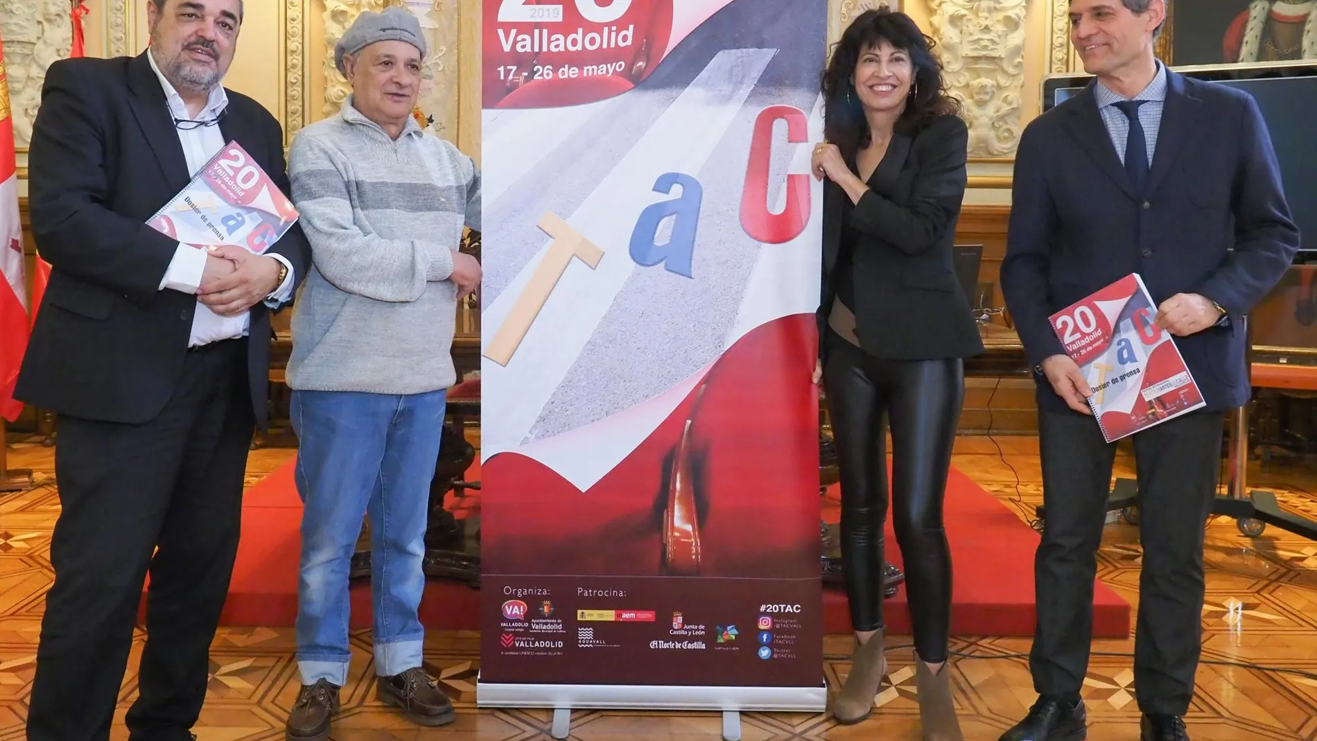 Ana Redondo presenta junto a Javier Martínez y Carlos Aganzo, entre otros, la programación de la 20 edición del TAC