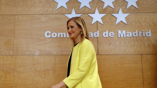 La presidenta de la Comunidad de Madrid, Cristina Cifuentes
