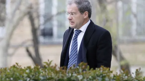Pedro Comín a su llegada a la sede de la Audiencia Nacional