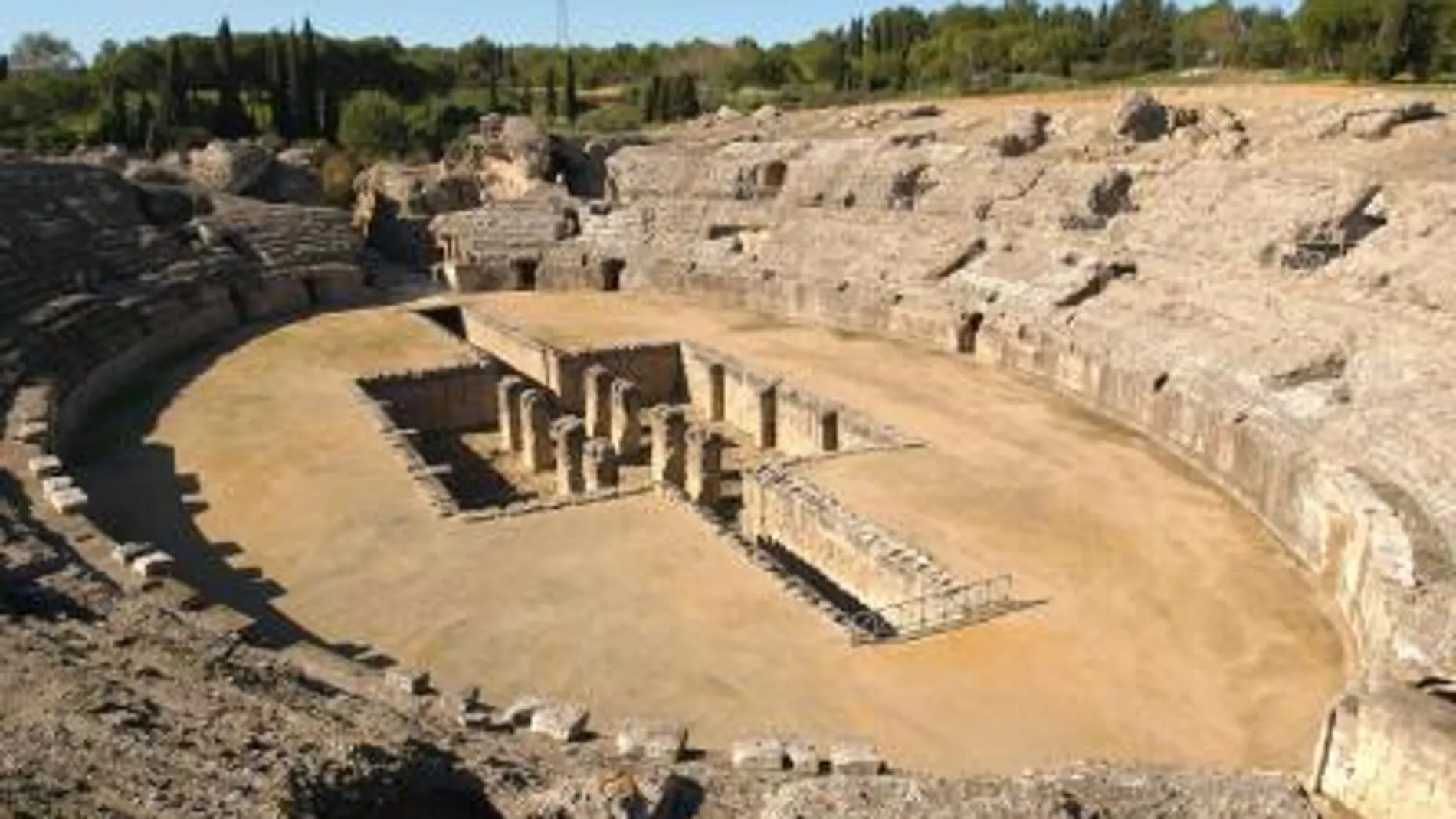 Anfiteatro ubicado en Itálica