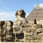 Pirámides de Guiza en las afueras de El Cairo
