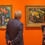 Dos obras que integran la exposición “La furia del color” / Foto: La Razón