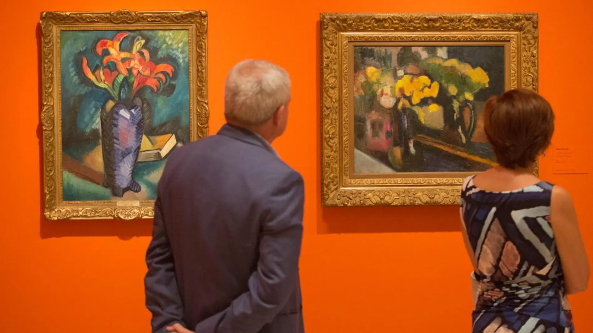 Dos obras que integran la exposición “La furia del color” / Foto: La Razón