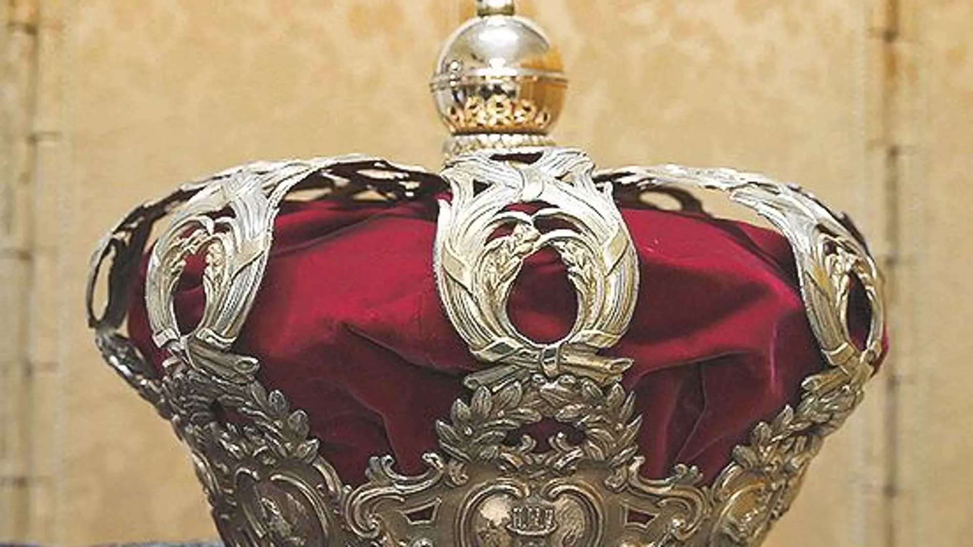 La Corona que fue llevada al Congreso de los Diputados para el acto de proclamación de Felipe VI