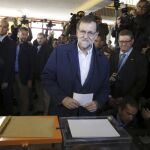 Rajoy ejerce su derecho a voto