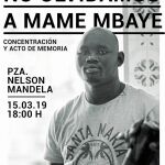 El sindicato de manteros promueve una concentración para el próximo viernes en la plaza Nelson Mandela para recordar a Mame Mbay
