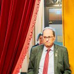 El presidente de la Generalitat, Joaquim Torra, el pasado jueves en el Parlament de Cataluña / Efe