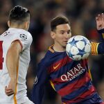 El delantero argentino del FC Barcelona, Leo Messi, durante el partido