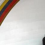 Juan Guaidó, presidente interino de Venezuela, ayer en la Asamblea Nacional
