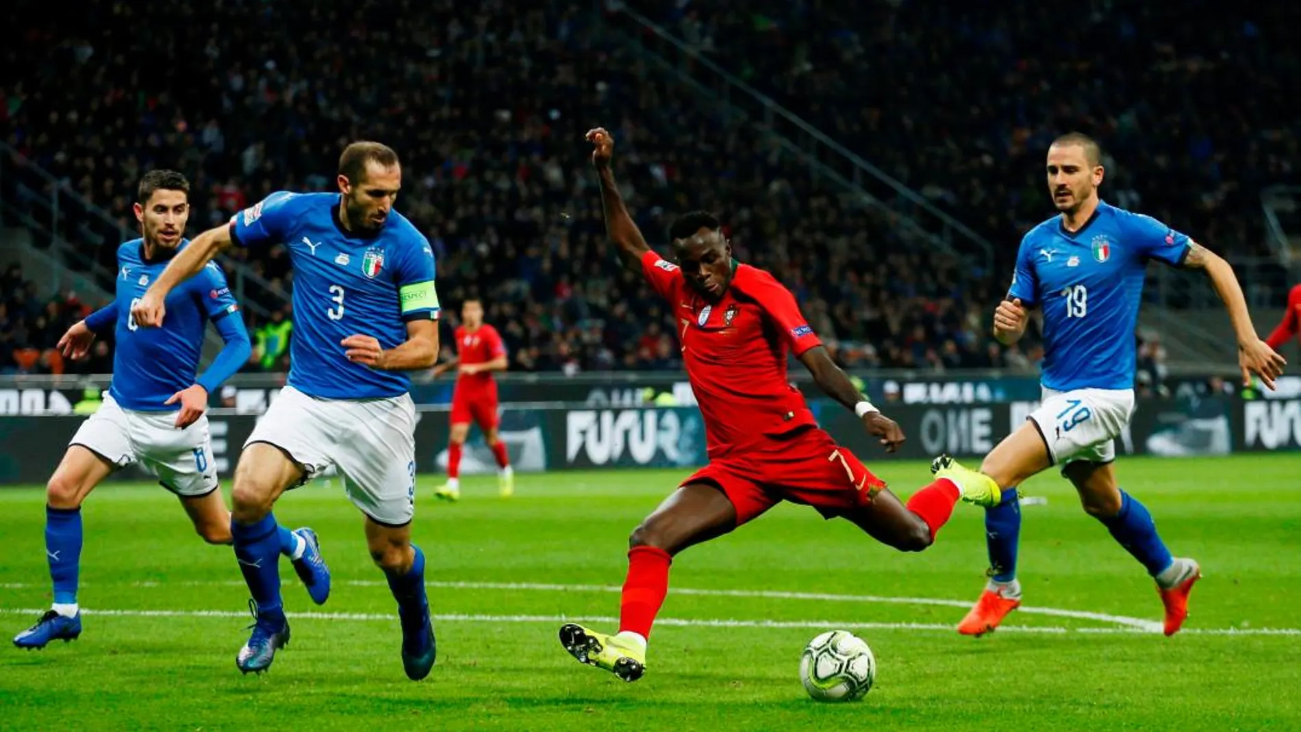 Partido entre Italia y Portugal de la Liga de las Naciones de la UEFA / Foto: Reuters
