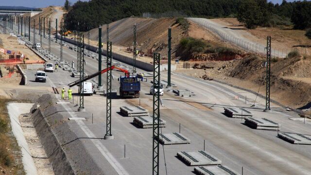 Obras del AVE a su paso por Zamora