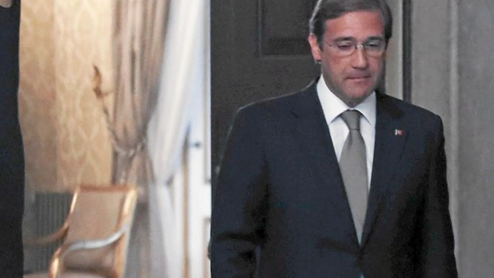 Passos Coelho tras su reunión con Cavaco Silva el pasado 6 de octubre