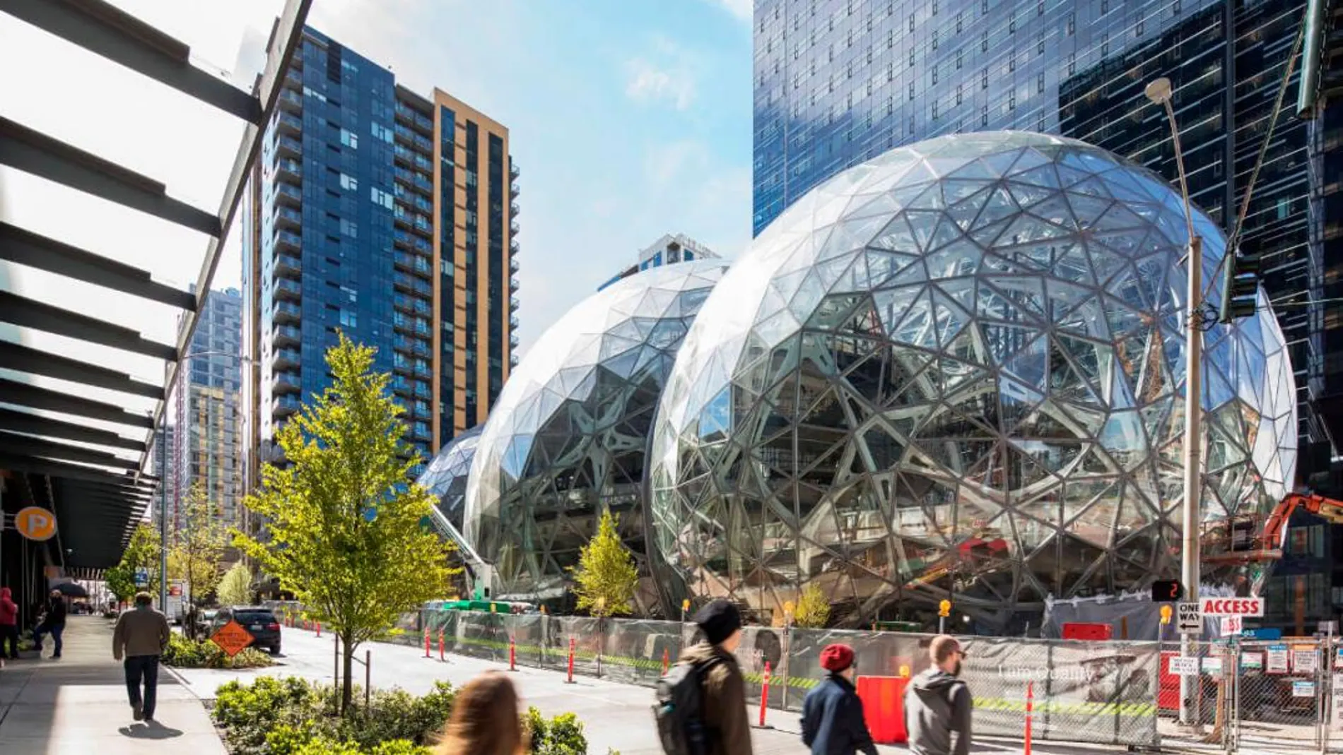 Imagen de la sede de Amazon en Seattle