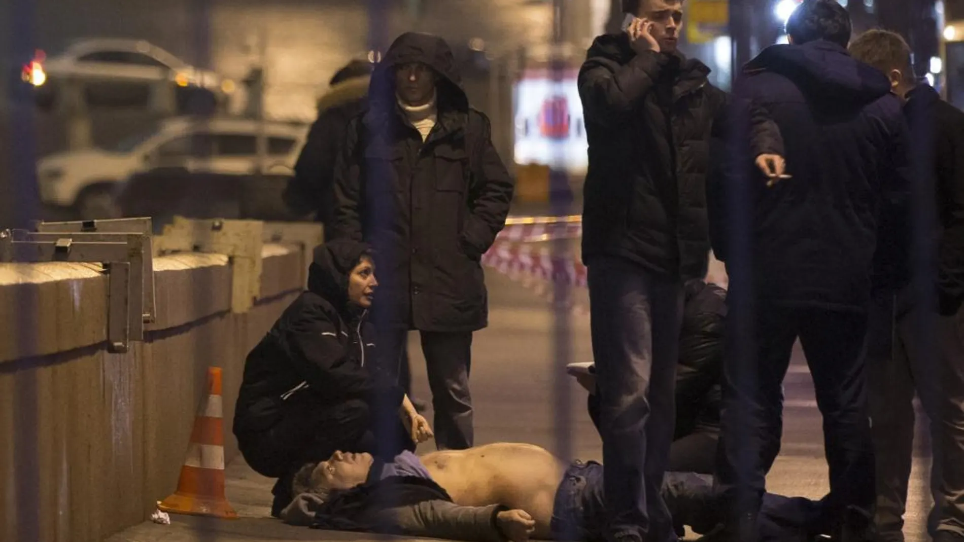 Imagen del cadáver de Borís Nemtsov