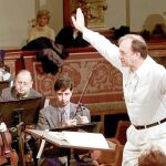 Harnoncourt, durante un concierto de Año Nuevo