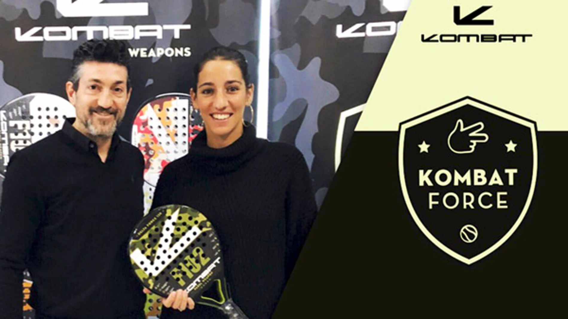 Teresa Navarro, en su firma con Kombat Padel