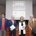 Alberto Bustos, Daniel Miguel, Alicia García y Alfonso Candau durante las jornadas celebradas en Valladolid