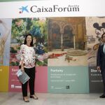 MUCHO DONDE ELEGIR. Elisa Durán, directora general adjunta de la Fundación la Caixa, y Moisés Roiz, director de CaixaForum Sevilla, presentaron ayer las tres grandes exposiciones que albergará el espacio durante 2017