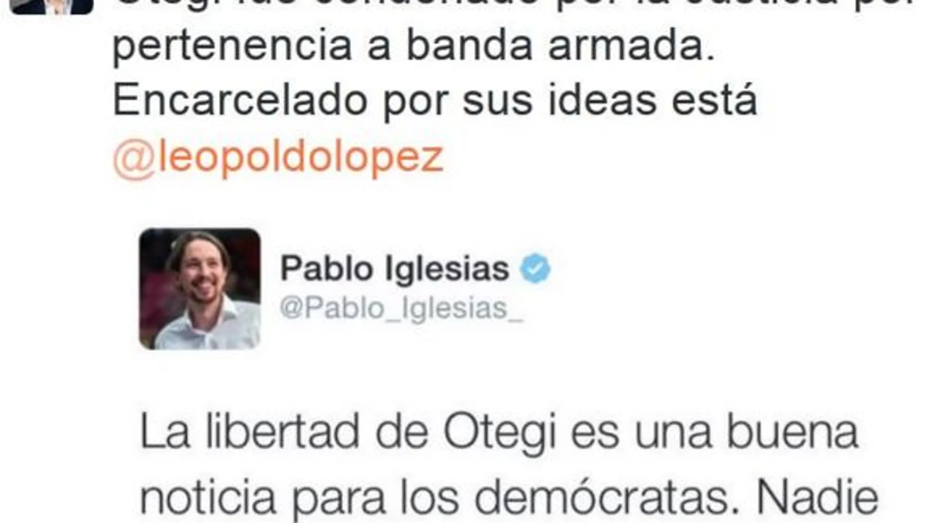 Otegi enfrenta a Iglesias y Rivera en Twitter