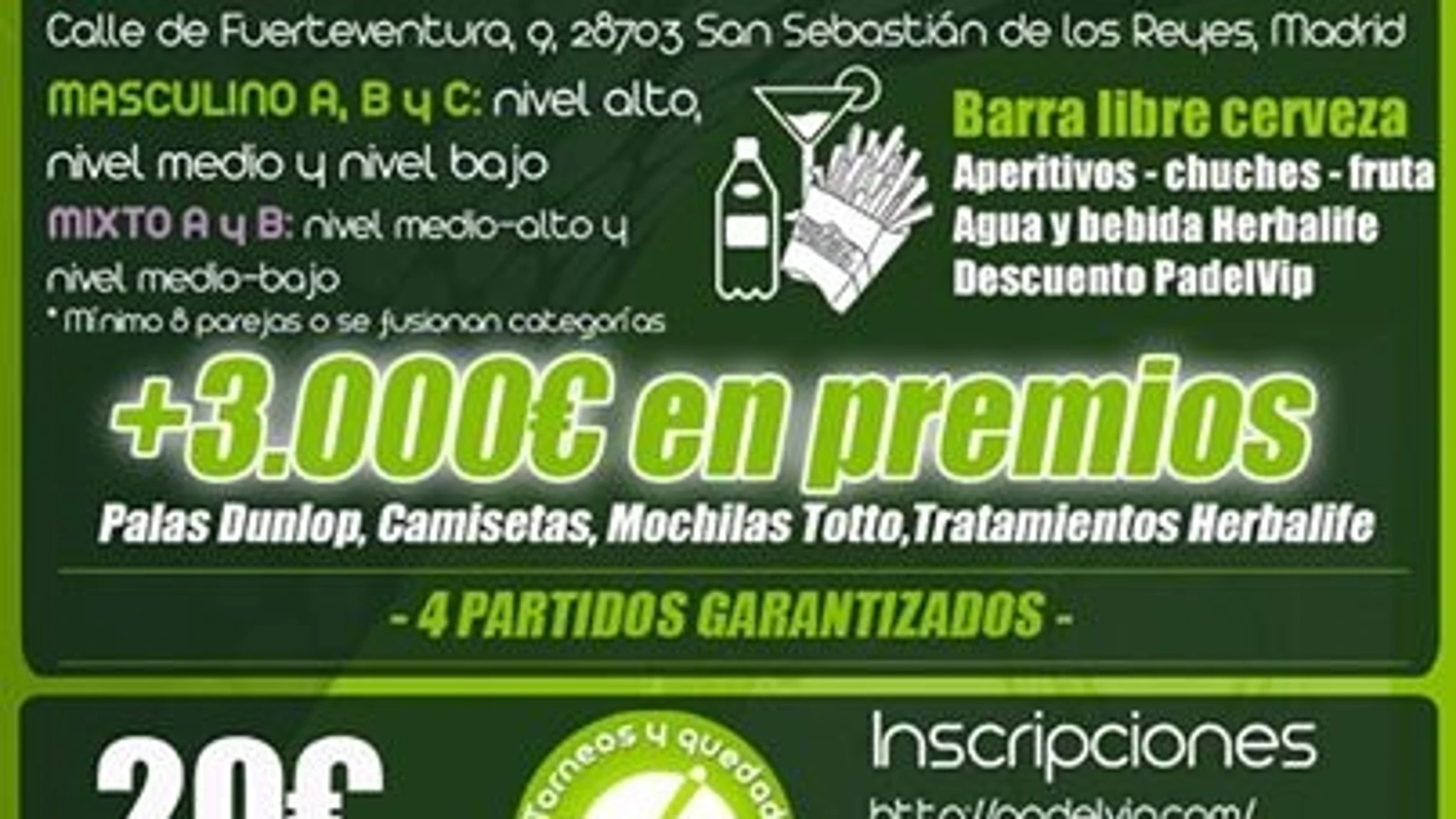 Cartel del torneo