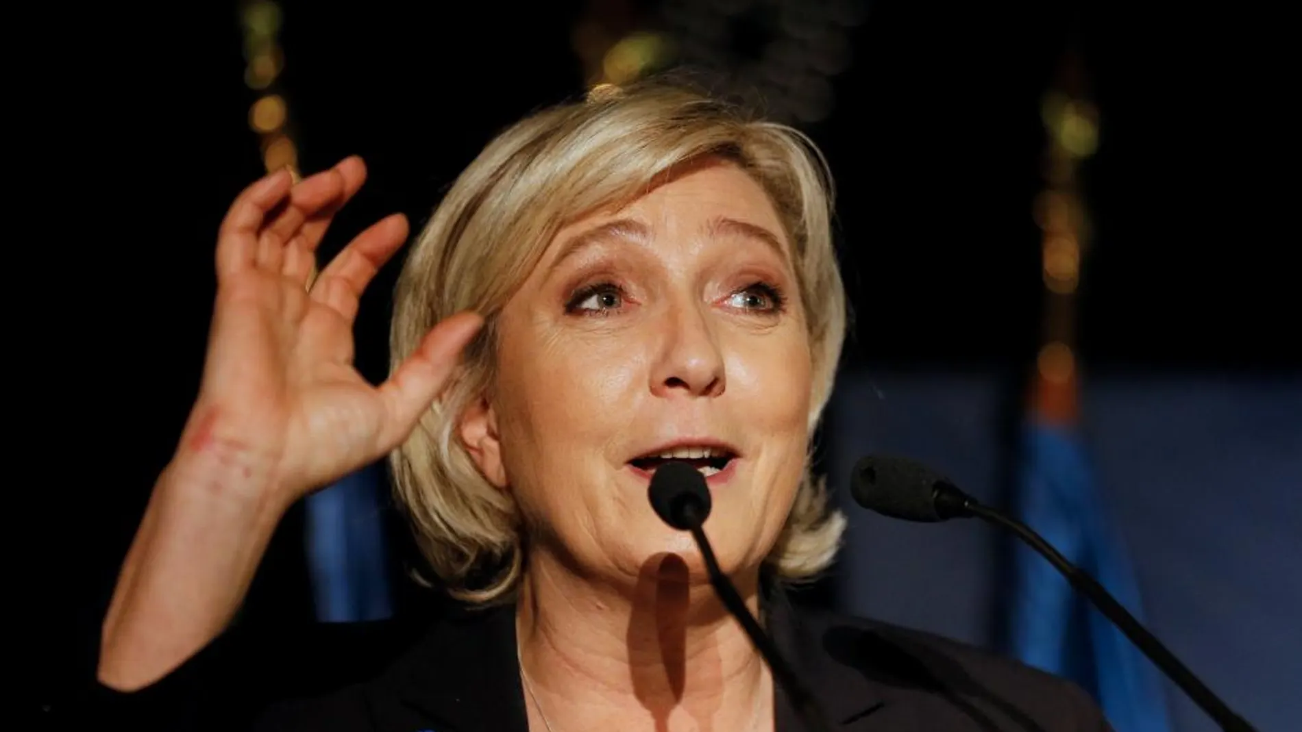 Marine Le Pen, líder del Frante Nacional y candidata a la presidencia de Francia