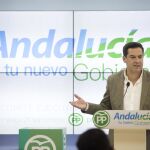 Moreno apeló directamente a Díaz para que aclare si los comicios «serán en diciembre, en marzo o cuando corresponde... y a partir de ahí se ha acabado el debate y la incertidumbre», aseguró en Málaga (Foto: Efe)
