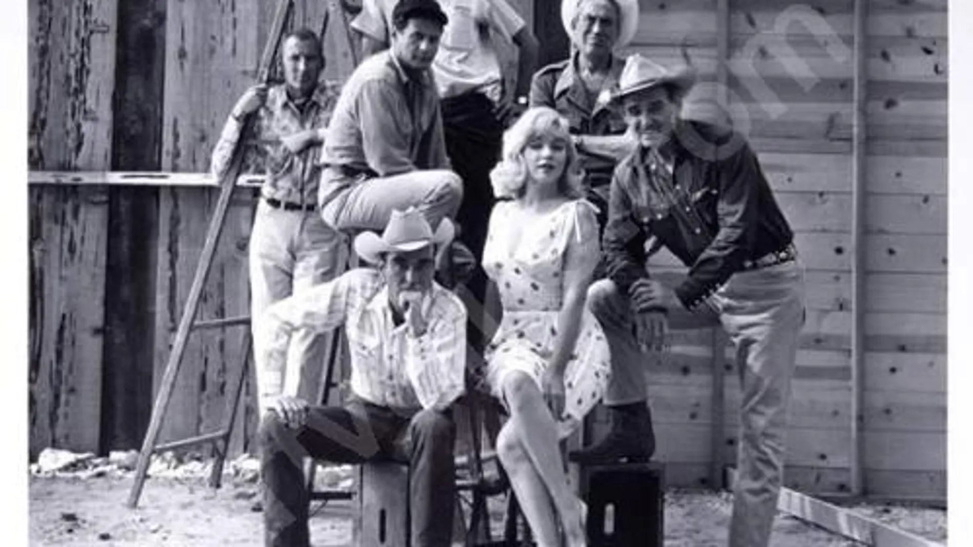 Casting de la película “The Misfits” de John Huston y Arthur Miller, Reno, Nevada en 1960