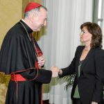 La visita de Carmen Calvo al Vaticano se saldó con un comunicado matizando a la vicepresidenta, que aseguró que había «acuerdo» para «obviamente» no inhumar a Franco en la Almudena / Efe
