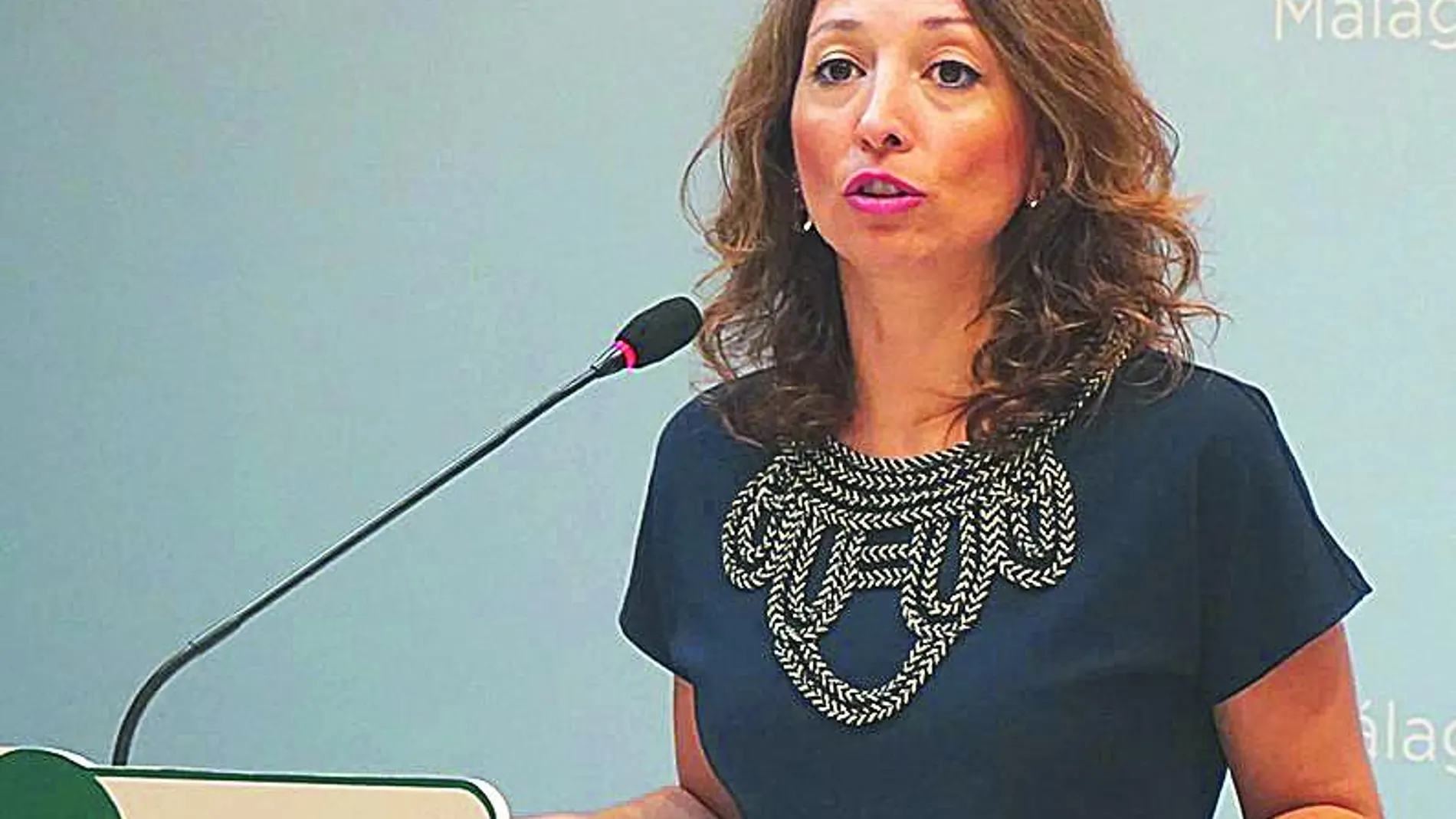 La vicesecretaria del PP-A, Patricia Navarro, ayer, en Málaga