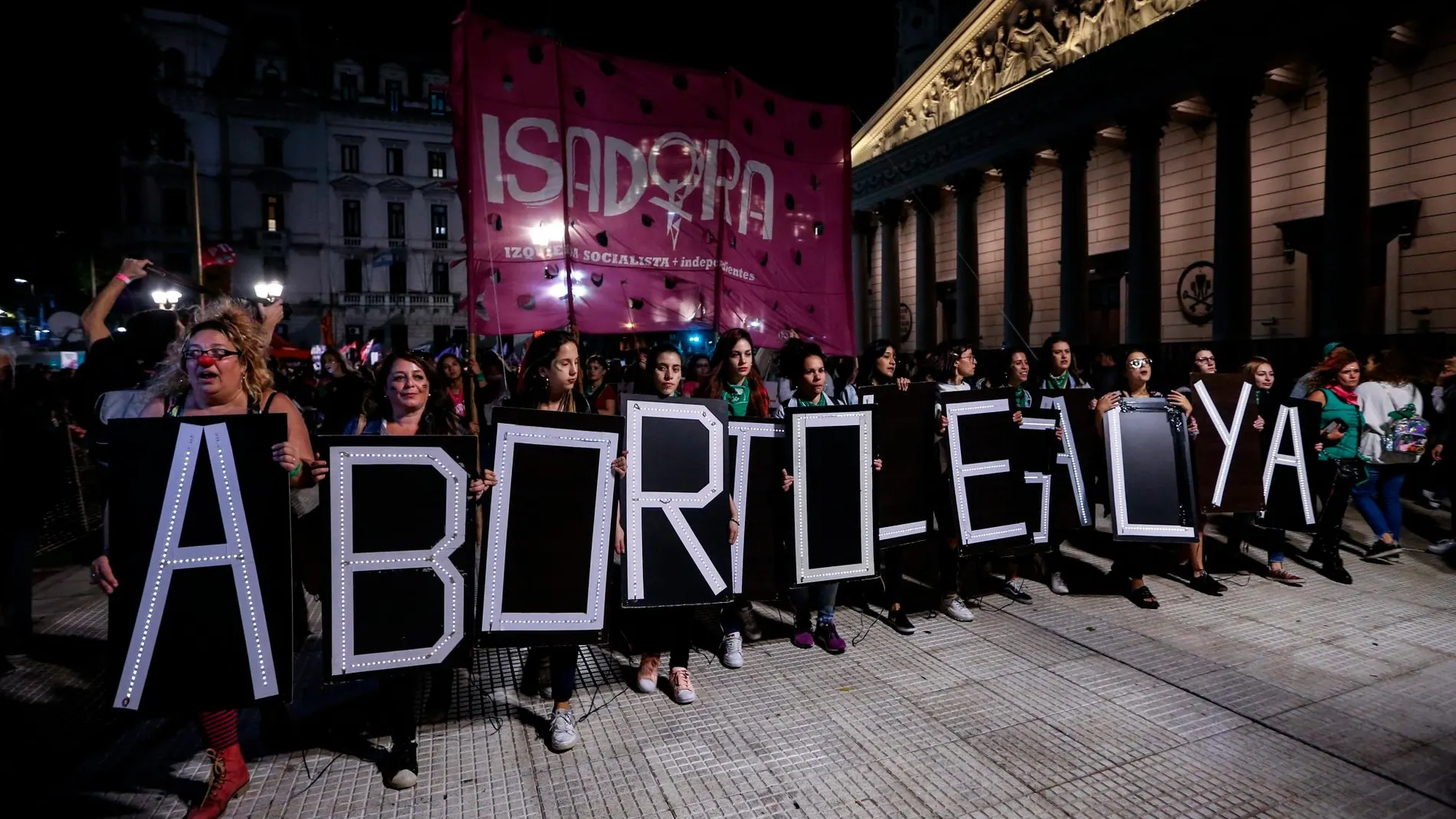 Manifestación por el Día Internacional de la Mujer en Buenos Aires