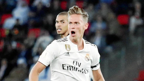 Marcos Llorente celebra su gol ante el Al Ain