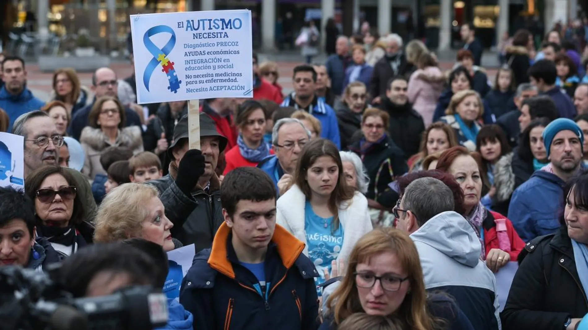 Acto celebrado en la Plaza Mayor de Valladolid