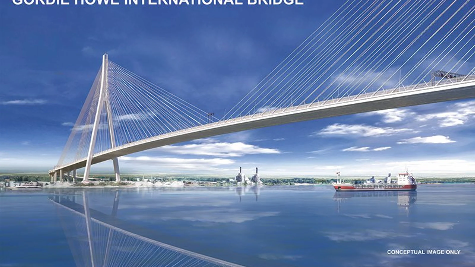 Recreación del puente que va a construir ACS entre Canadá y Estados Unidos