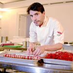 El mejor chef de iberoamérica, en Madrid, donde cocinó en la Maison Mumm y presentó su nuevo libro