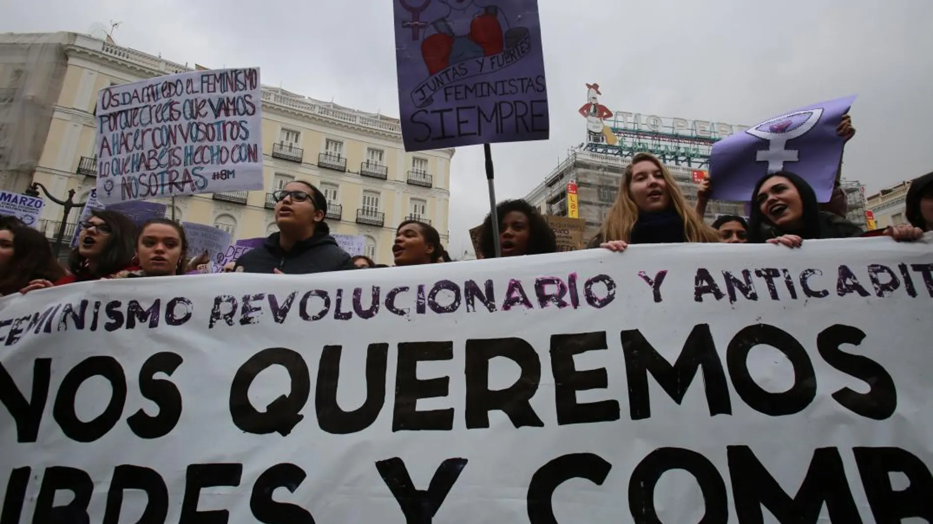 Marcha en Madrid a favor de la igualdad/Foto: C. Pastrano