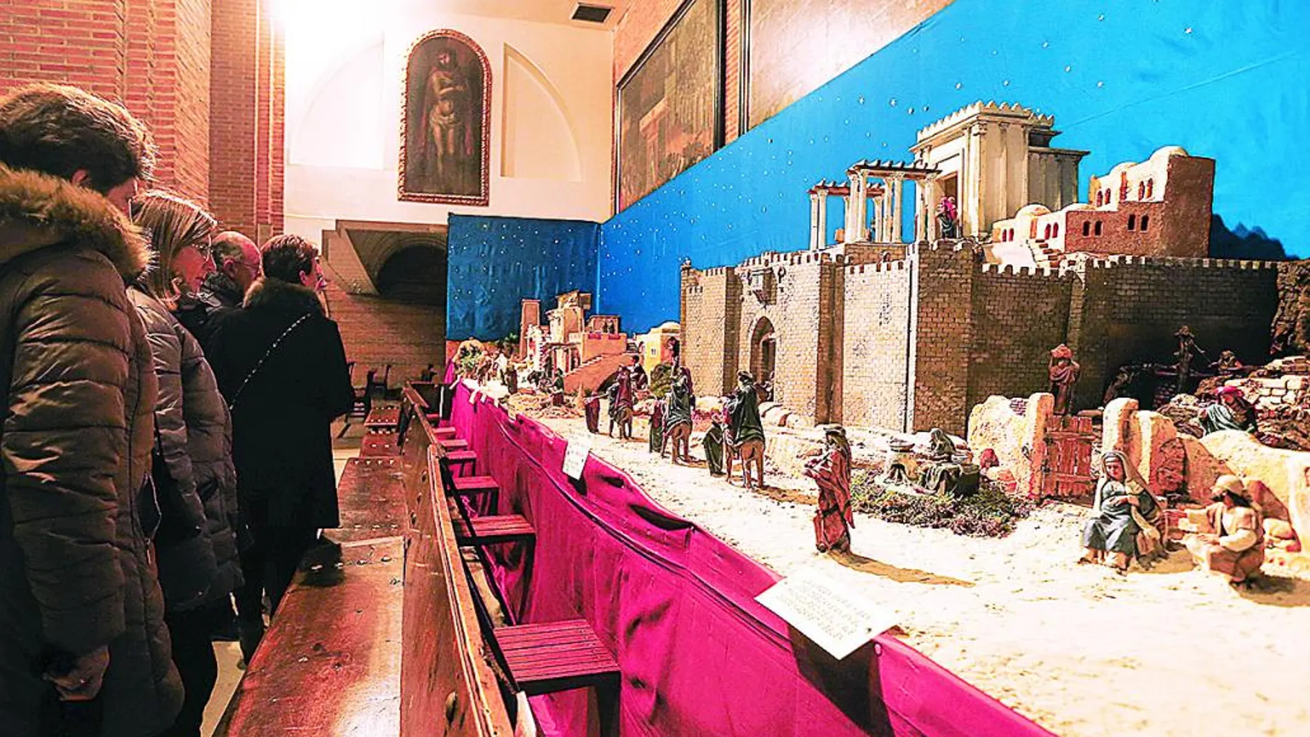 Es uno de los nacimientos más visitados en Valladolid. En los días clave de Navidad recibe a más de mil personas.