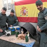 Los guardias civiles de la Base «Gran Capitán» participan en el concurso de belenes