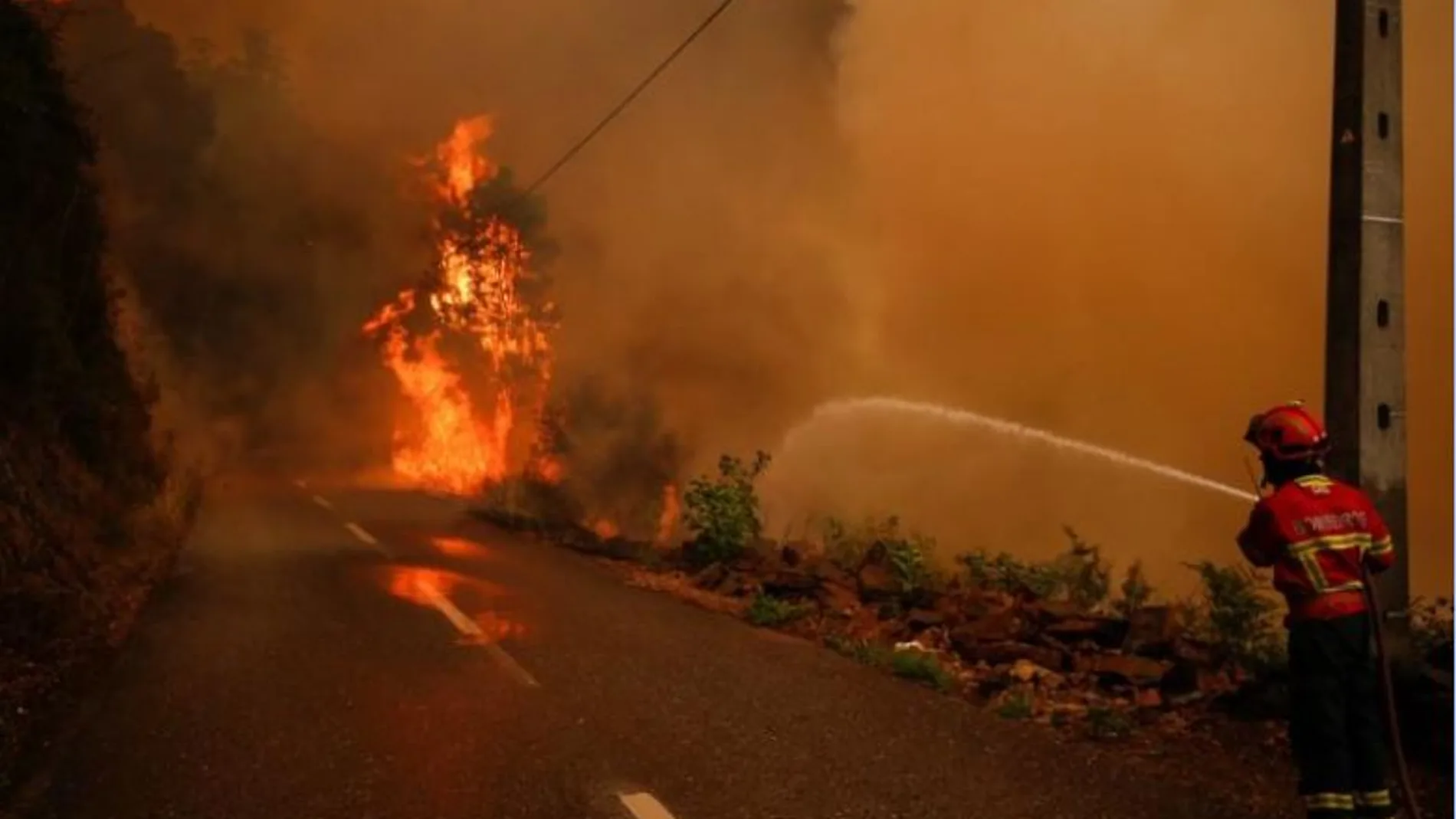 Imagen de archivo del incendio forestal más mortífero que sufrió Portugal, en junio de 2017