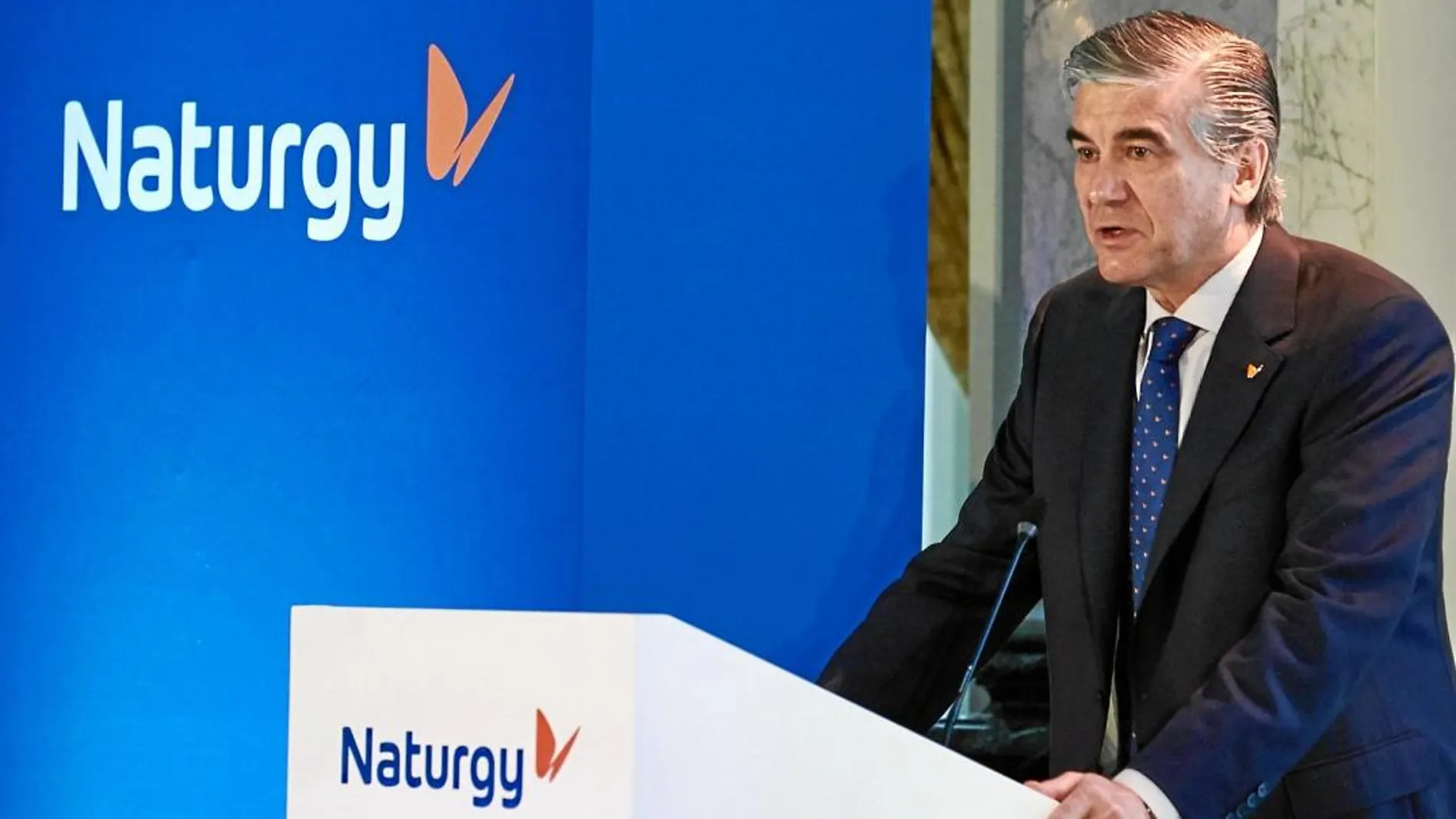 El presidente de Naturgy, Francisco Reynés, durante la presentación del nuevo Plan Estratégico