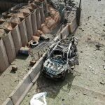 Detalle del vehículo implicado en el ataque contra los militares españoles en Mali