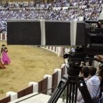 Imagen de la corrida televisada desde Valladolid