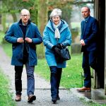 La «premier» Theresa May junto a su marido Philip, uno de sus únicos apoyos incondicionales