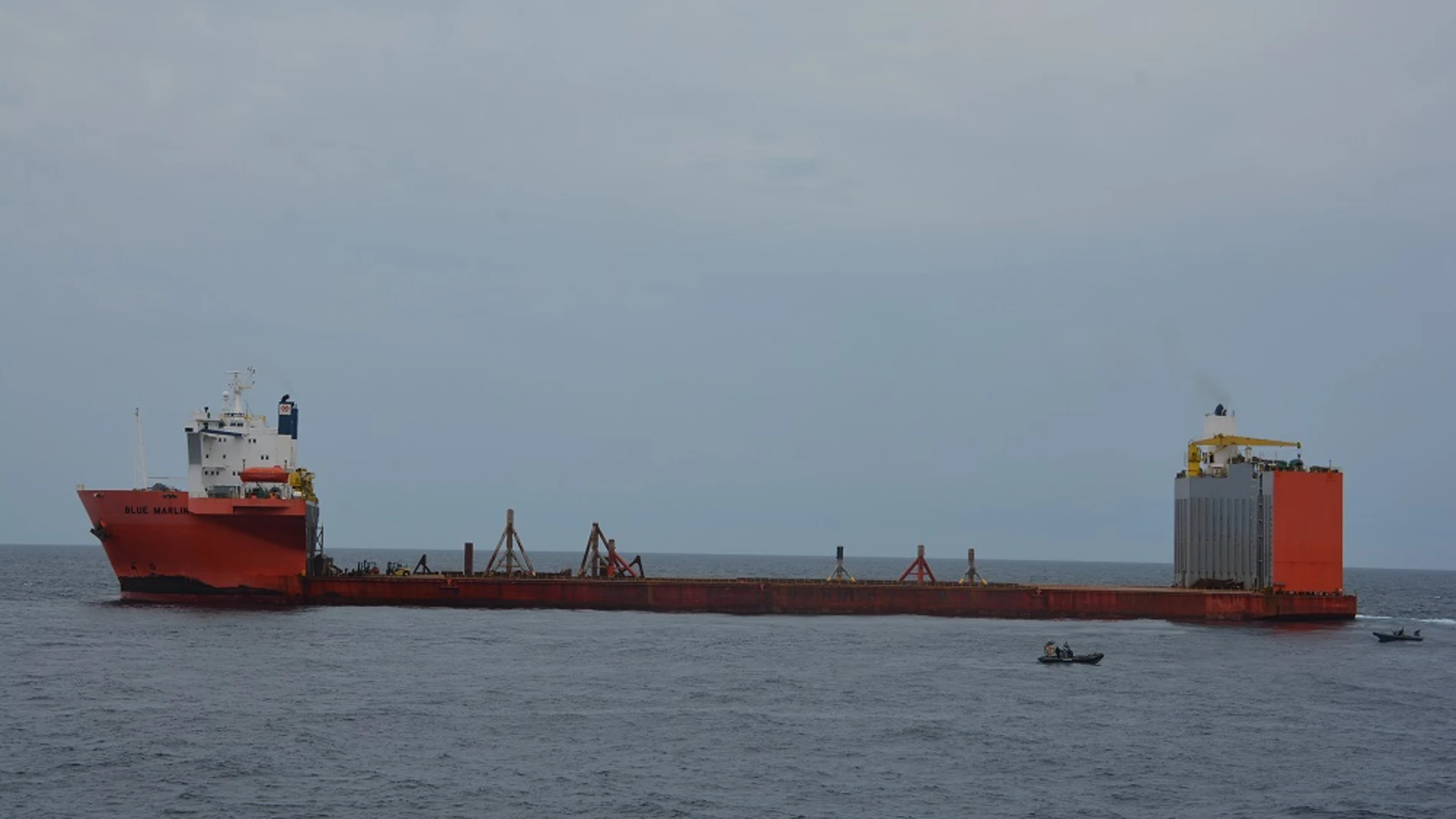 La operación de liberación se inició esta mañana en colaboración con una fragata de la Marina de Guinea Ecuatorial