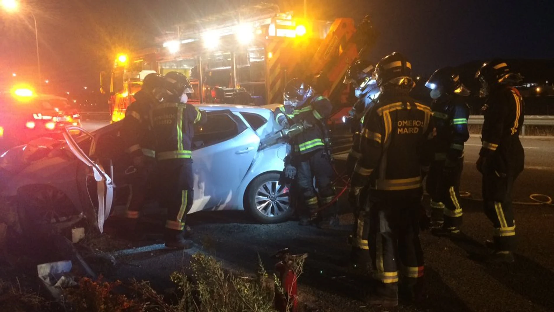 Imagen de un accidente ocurrido el pasado sábado en Madrid