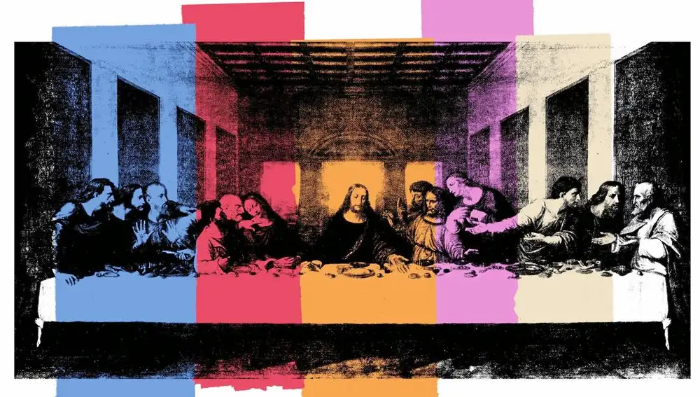 Andy Warhol concibió «The Last Supper» a mediados de los años ochenta, poco antes de su fallecimiento. Forma parte de un corpus que fue un encargo para el refectorio del Palazzo delle Stelline, situado frente al Cenáculo Vinciano