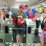 Durante la JMJ Metro aumentó el número de viajeros. Por ello, la compañía reforzó la plantilla