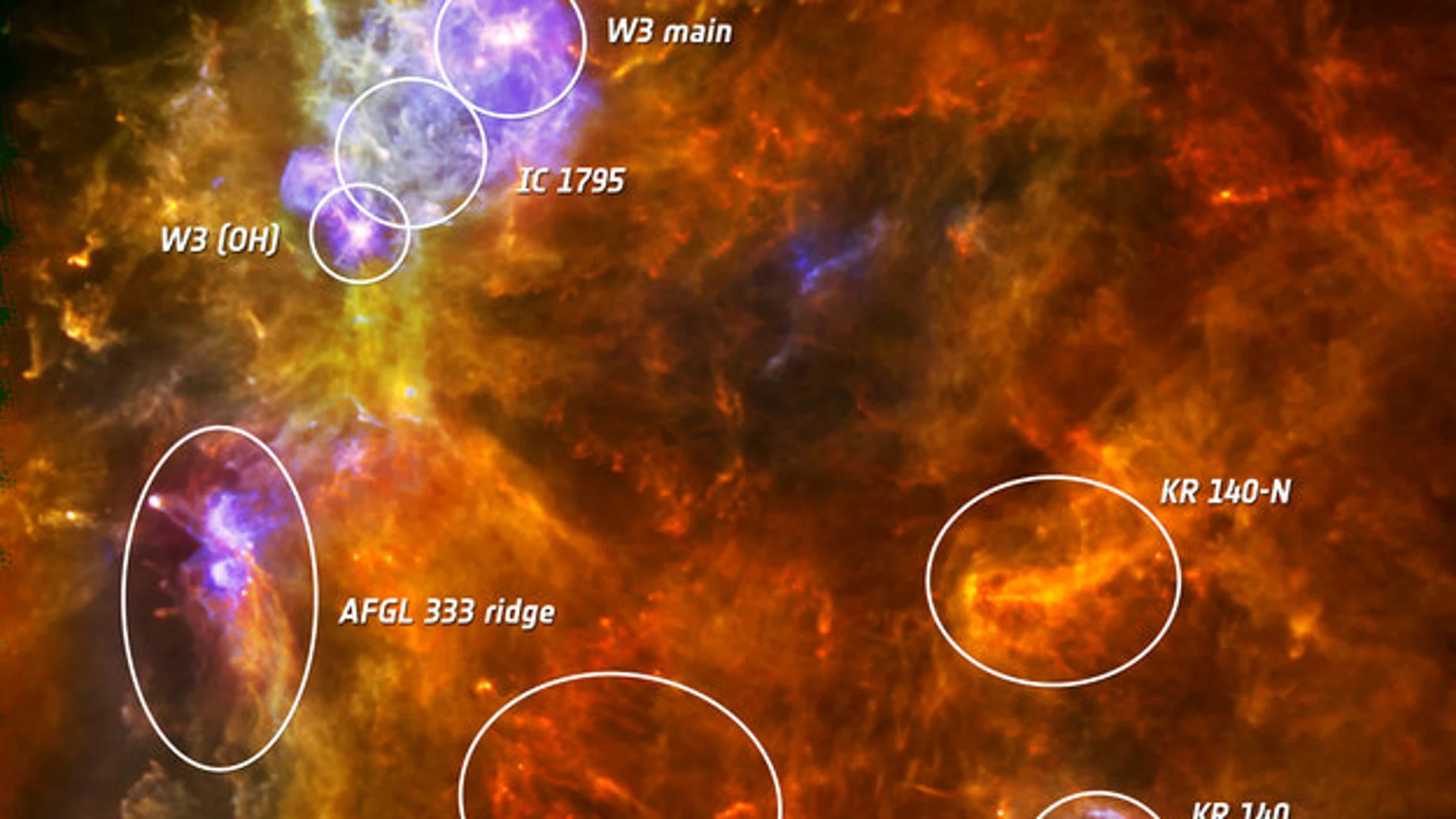 La nube molecular W3