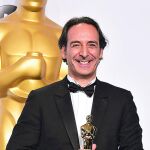 Alexandre Desplat cuando ganó el Oscar por «El gran hotel Budapest»