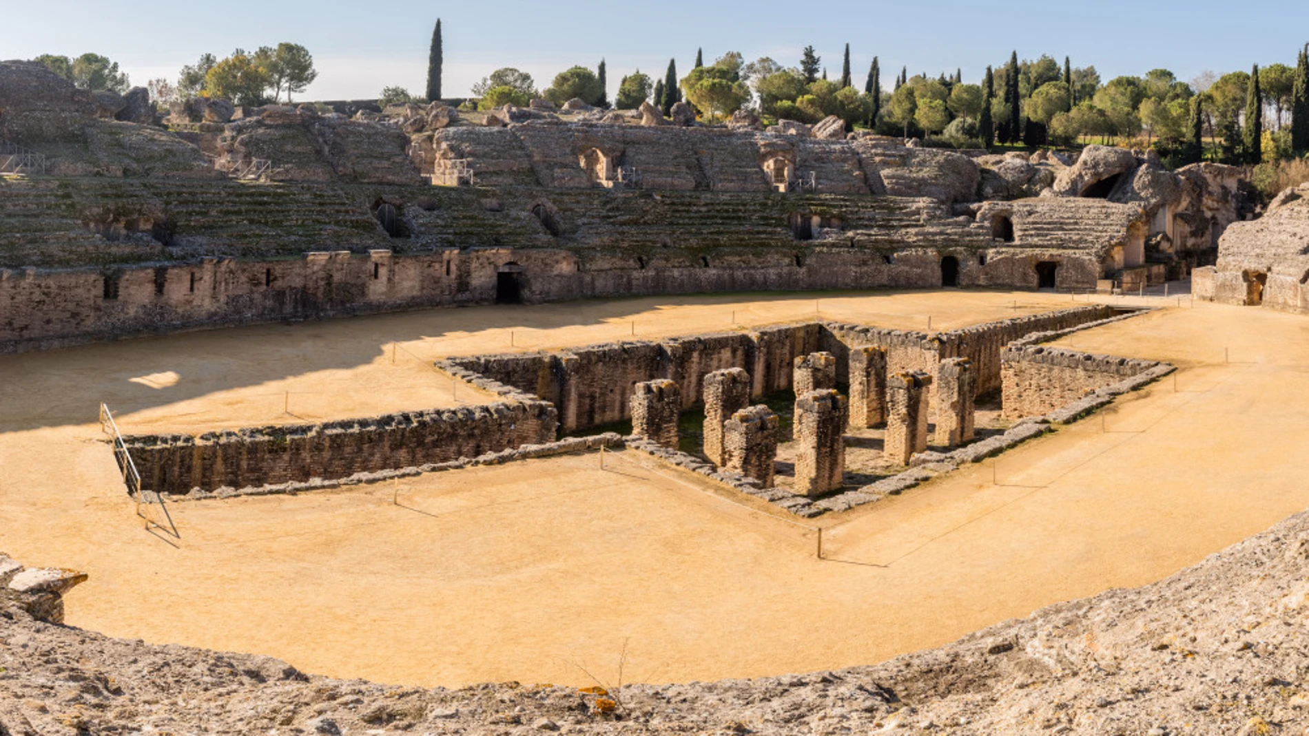 Anfiteatro romano de Itálica, eje central de las escenas que serán allí rodadas.