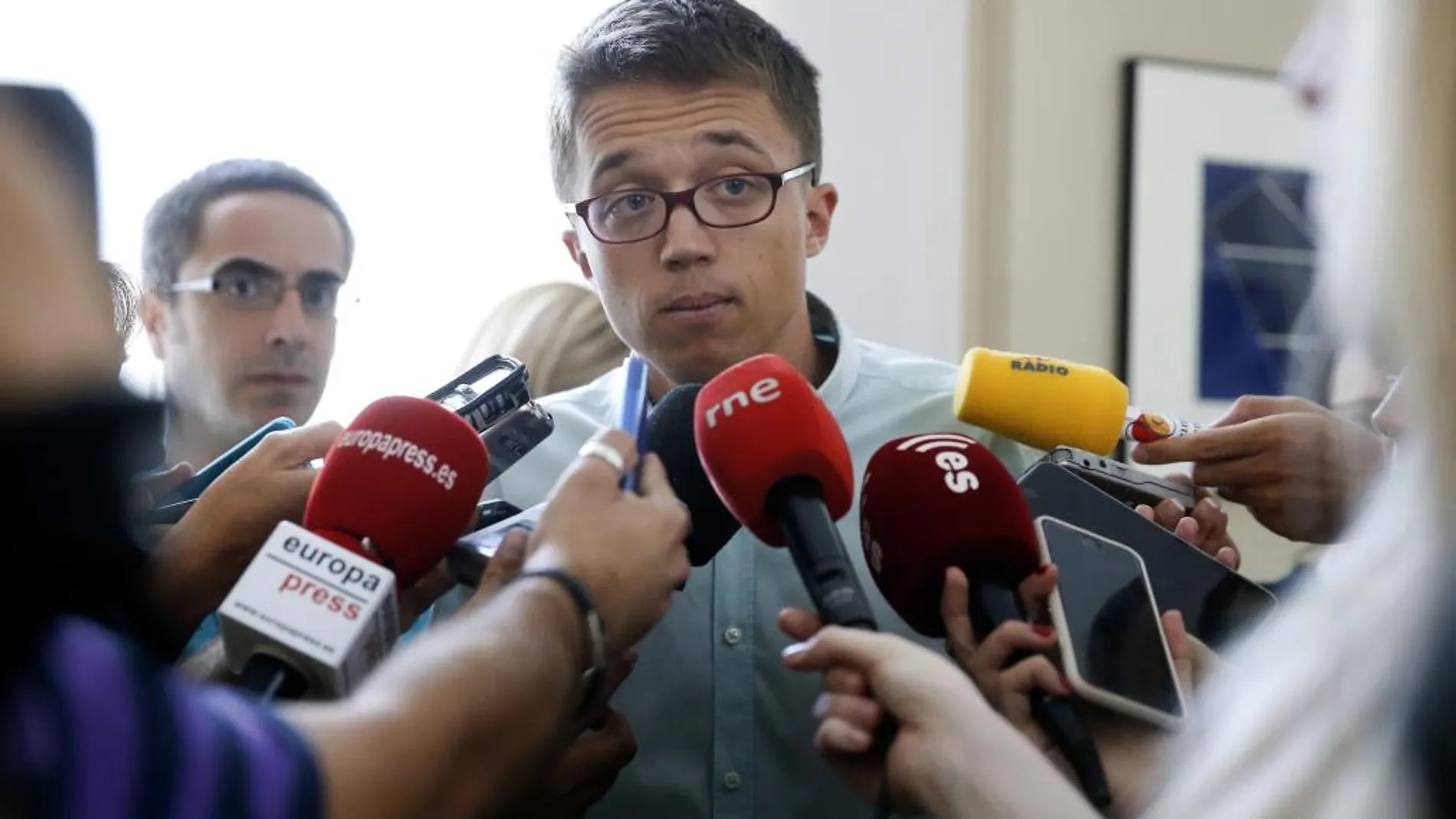 El portavoz de Unidos Podemos, Íñigo Errejón